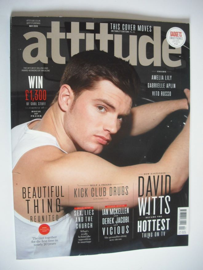 Attitude magazine - David Witts cover (May 2013)