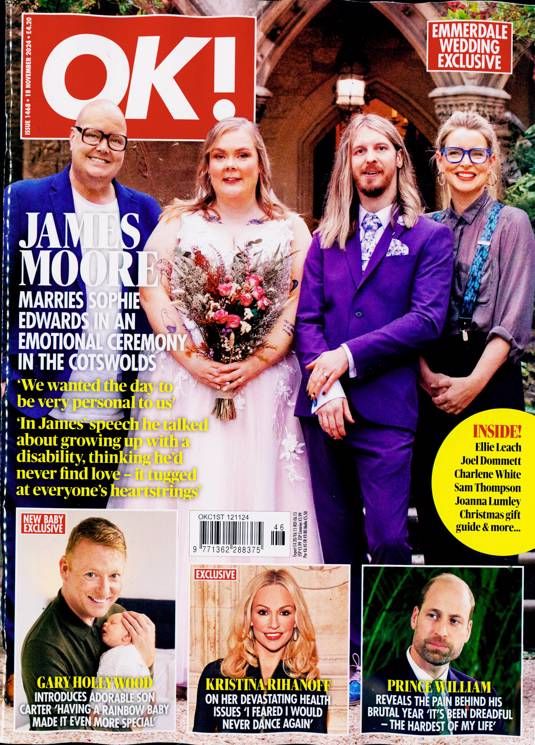 OK! magazine - James Moore wedding cover (18 November 2024 - Issue 1468)