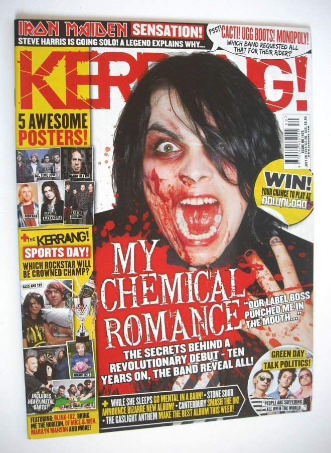 Kerrang magazine - Gerard Way cover (28 July 2012 - Issue 1425)