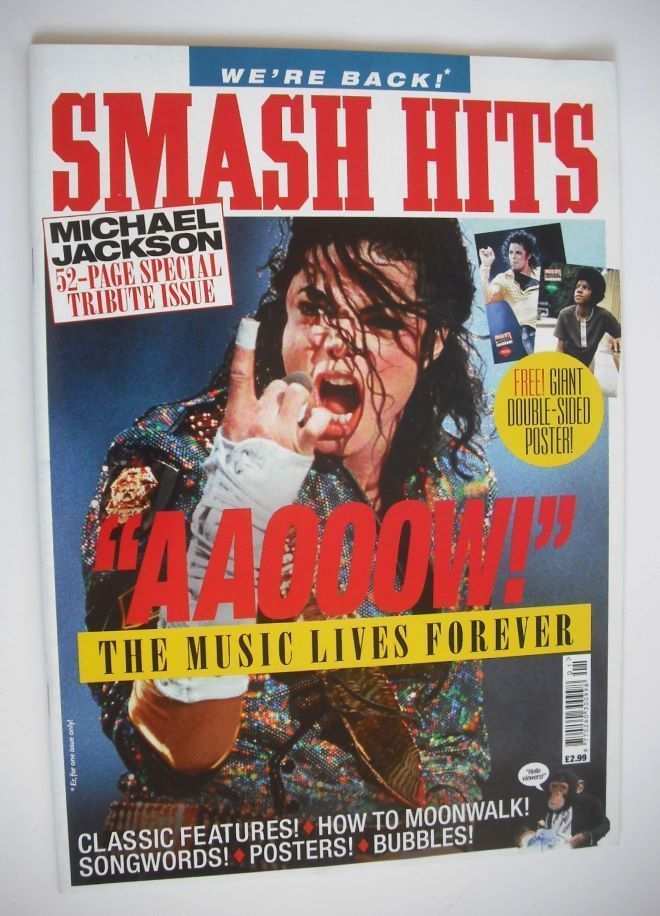 Smash Hits magazine - Michael Jackson cover (July 2009)