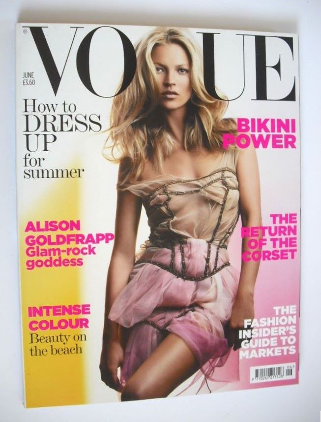 British Vogue magazine - June 2006 - Kate Moss cover