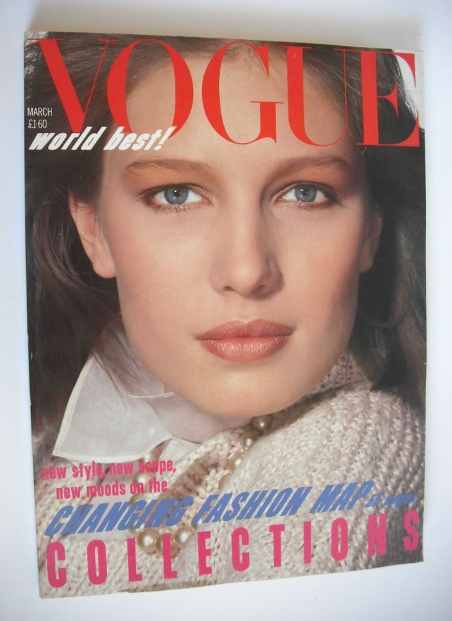 British Vogue magazine - March 1984 (Vintage Issue)
