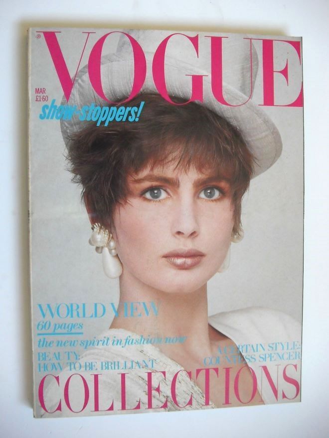 British Vogue magazine - March 1985