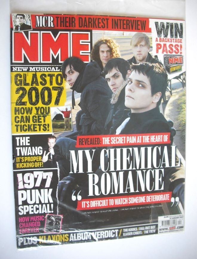 NME magazine - My Chemical Romance cover (27 January 2007)