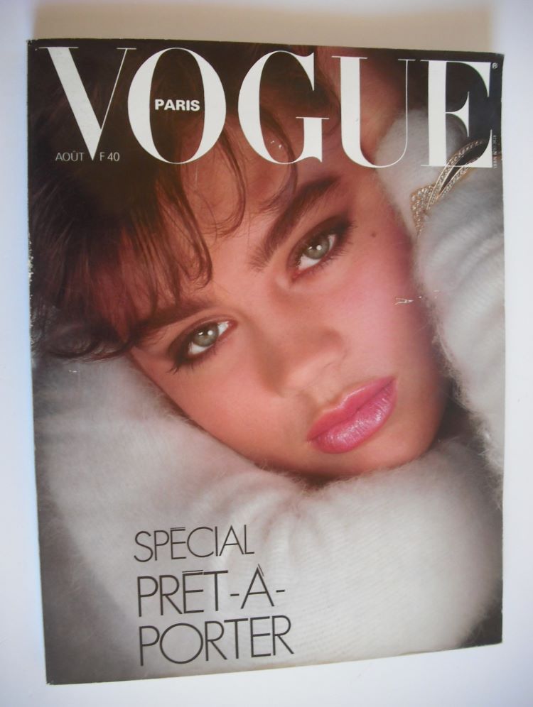 French Paris Vogue magazine - August 1984