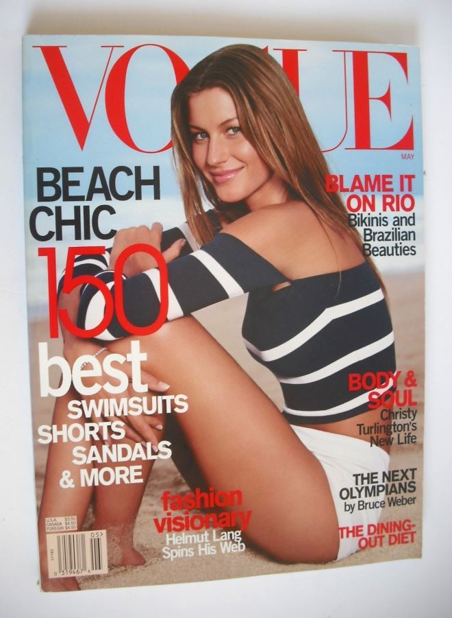 US Vogue magazine - May 2000 - Gisele Bundchen cover