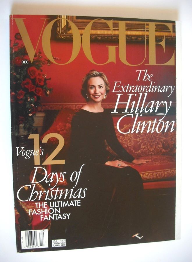 US Vogue magazine - December 1998 - Hillary Clinton cover