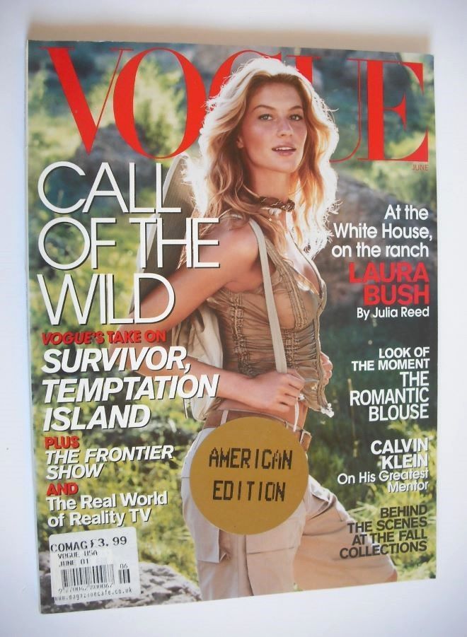 <!--2001-06-->US Vogue magazine - June 2001 - Gisele Bundchen cover