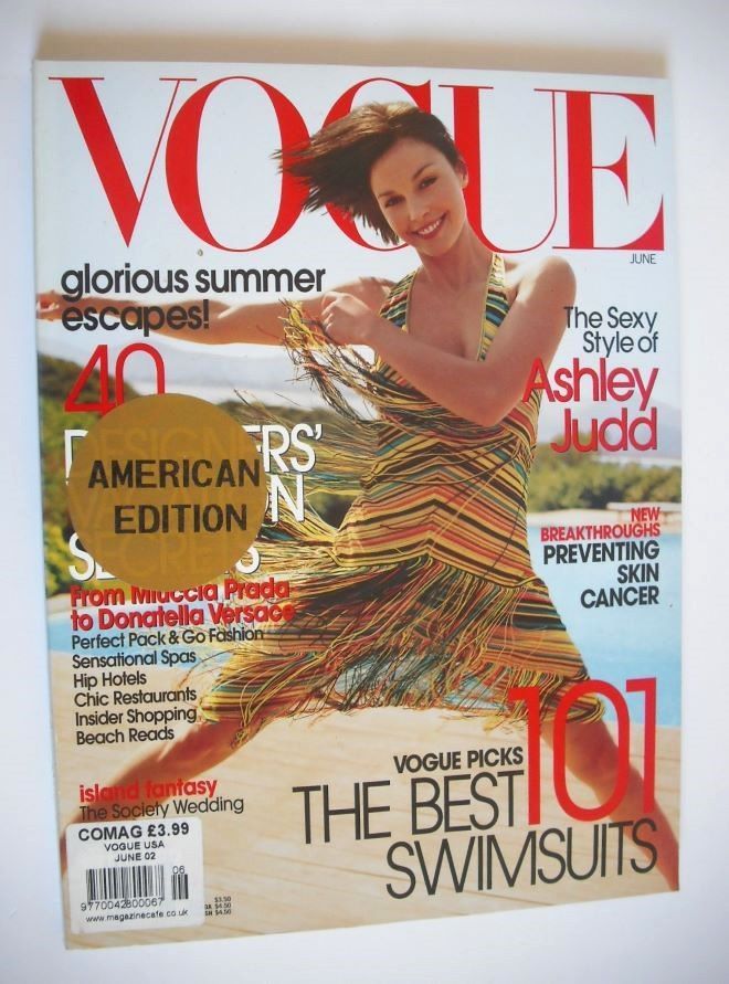 <!--2002-06-->US Vogue magazine - June 2002 - Ashley Judd cover
