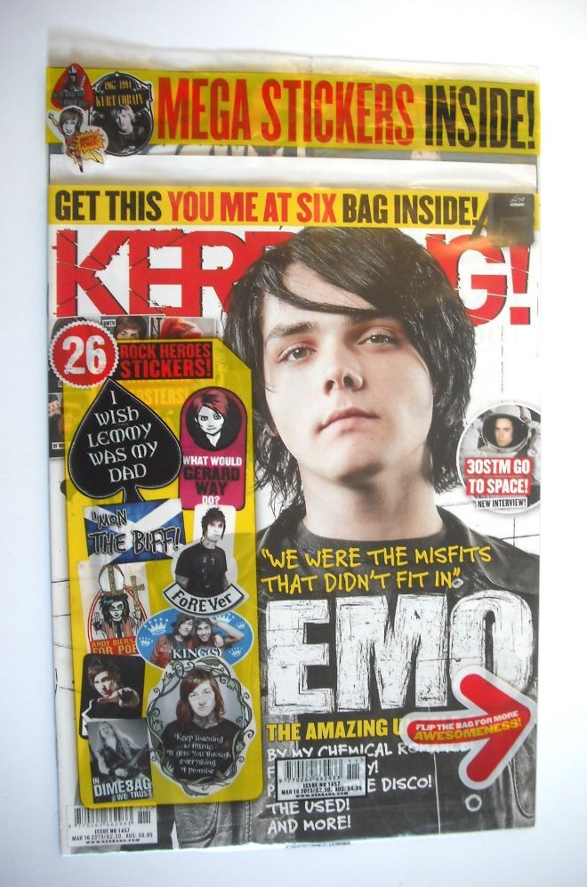 Kerrang magazine - Emo cover (16 March 2013 - Issue 1457)