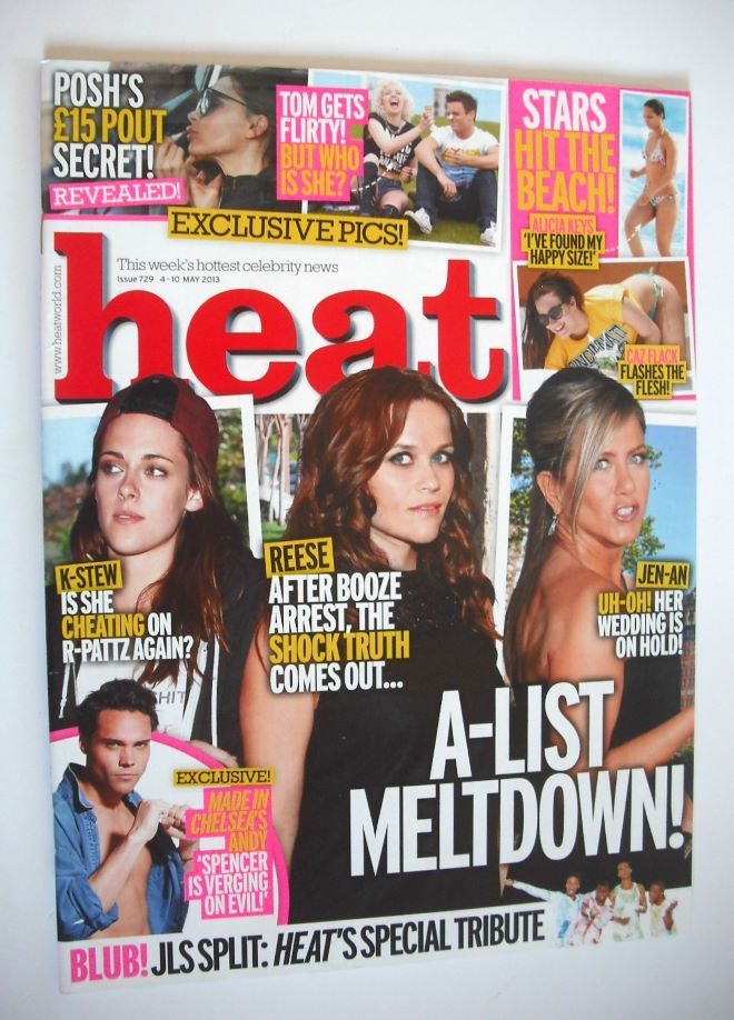 <!--2013-05-04-->Heat magazine - A-List Meltdown! cover (4-10 May 2013)