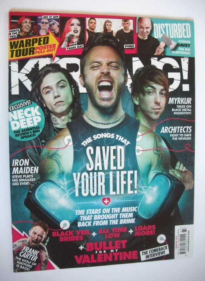 Kerrang magazine - The Songs That Saved Your Life cover (15 August 2015 - Issue 1581)
