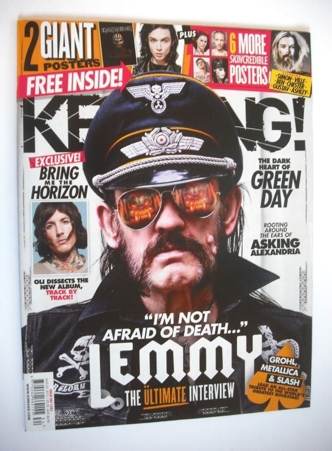 Kerrang magazine - Lemmy cover (22 August 2015 - Issue 1582)