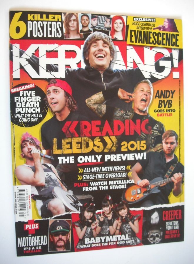 Kerrang magazine - Reading and Leeds Preview cover (29 August 2015 - Issue 1583)