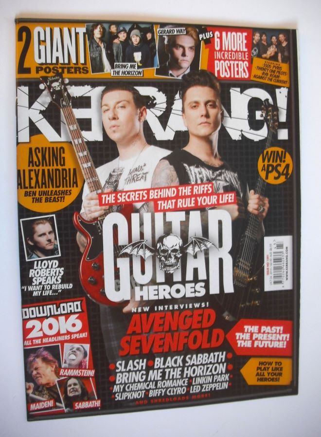 Kerrang magazine - Guitar Heroes cover (24 October 2015 - Issue 1591)