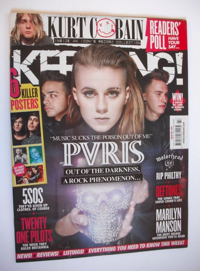 Kerrang magazine - PVRIS cover (21 November 2015 - Issue 1595)