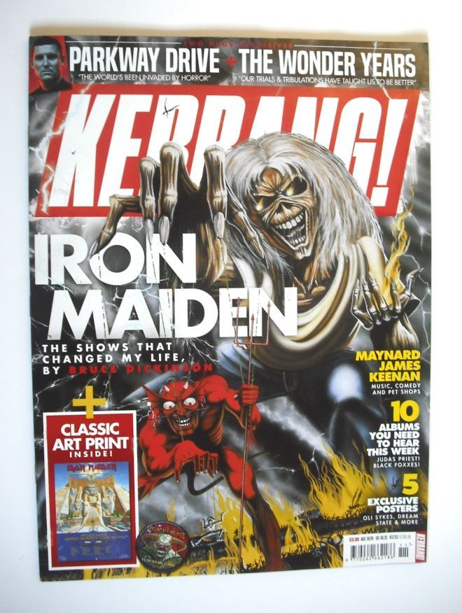 Kerrang magazine - Iron Maiden cover (17 March 2018 - Issue 1713)