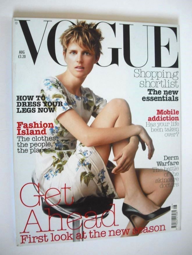 British Vogue magazine - August 2003 - Stella Tennant cover