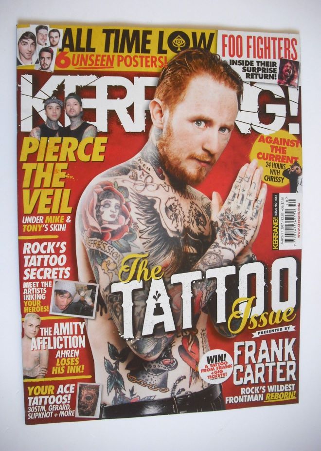 Kerrang magazine - Frank Carter cover (11 March 2017 - Issue 1661)