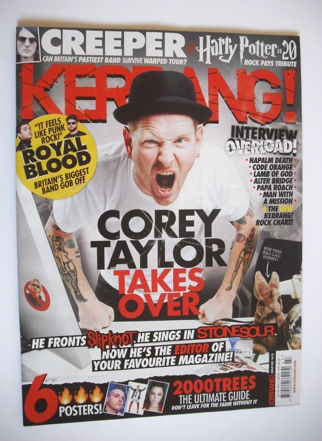 Kerrang magazine - Corey Taylor cover (8 July 2017 - Issue 1678)