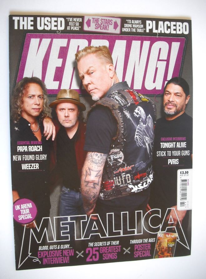 Kerrang magazine - Metallica cover (21 October 2017 - Issue 1693)