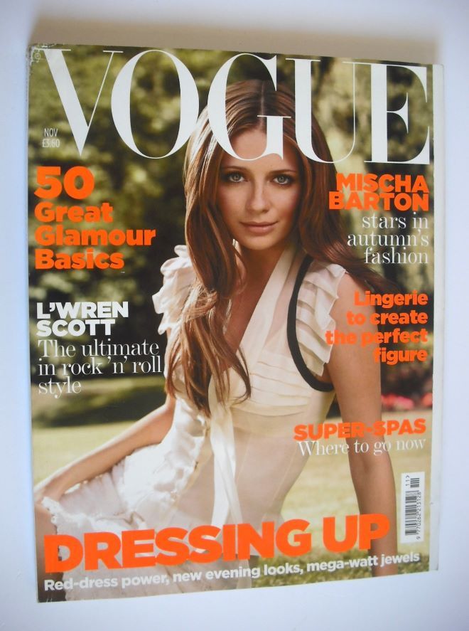 British Vogue magazine - November 2006 - Mischa Barton cover