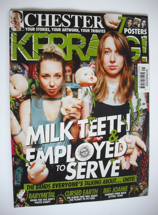 Kerrang magazine - Milk Teeth and Employed To Serve cover (5 August 2017 - Issue 1682)