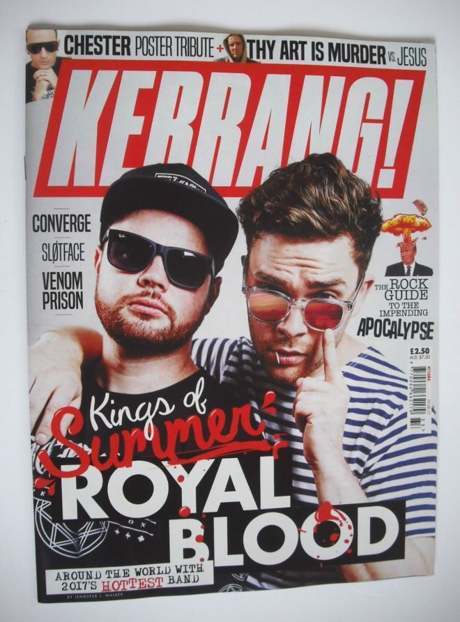 Kerrang magazine - Royal Blood cover (19 August 2017 - Issue 1684)