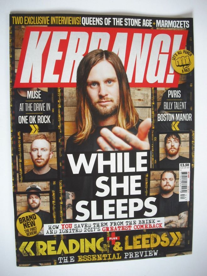 Kerrang magazine - While She Sleeps cover (26 August 2017 - Issue 1685)