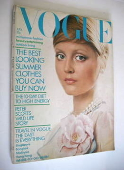 British Vogue magazine - July 1972 - Ingrid Boulting cover