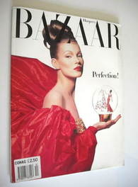 Harper's Bazaar magazine - December 1992 - Kate Moss cover