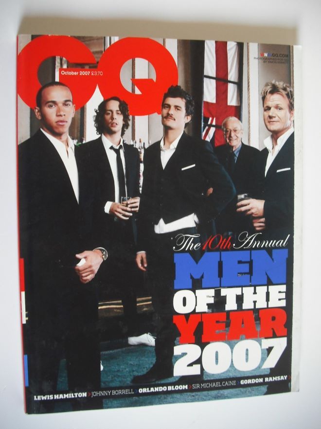 British GQ magazine - October 2007 - Men Of The Year Awards cover