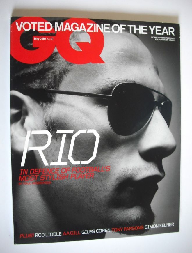 British GQ magazine - May 2005 - Rio Ferdinand cover