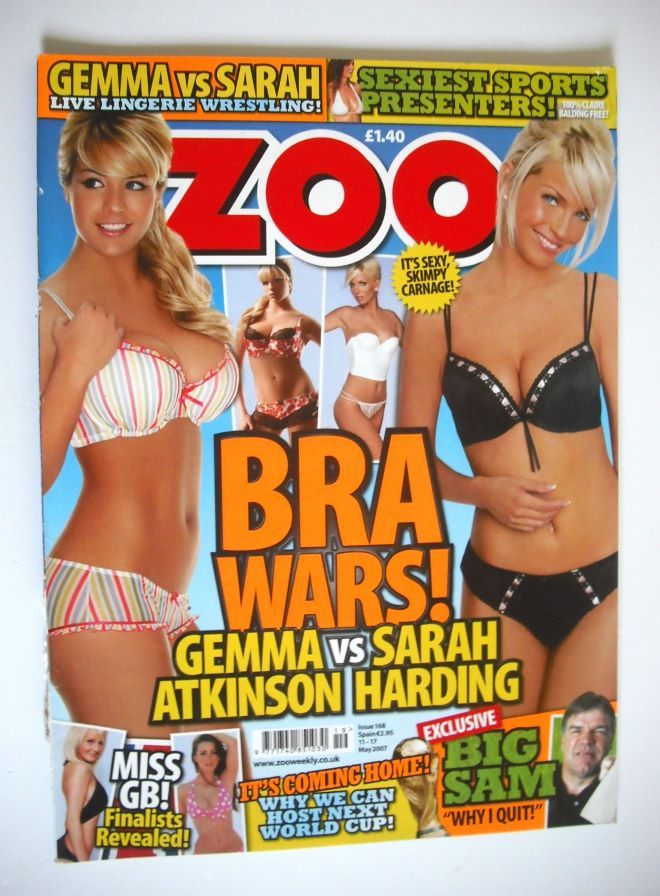 Zoo magazine - Gemma Atkinson and Sarah Harding cover (11-17 May 2007)