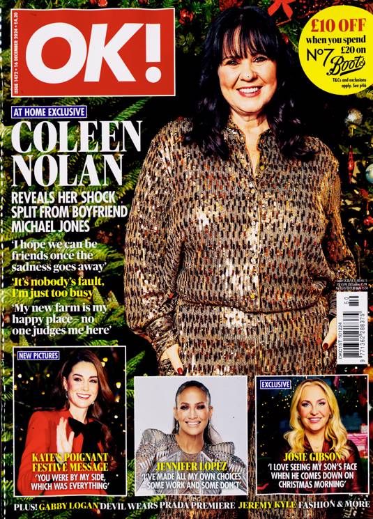 OK! magazine - Coleen Nolan cover (16 December 2024 - Issue 1472)