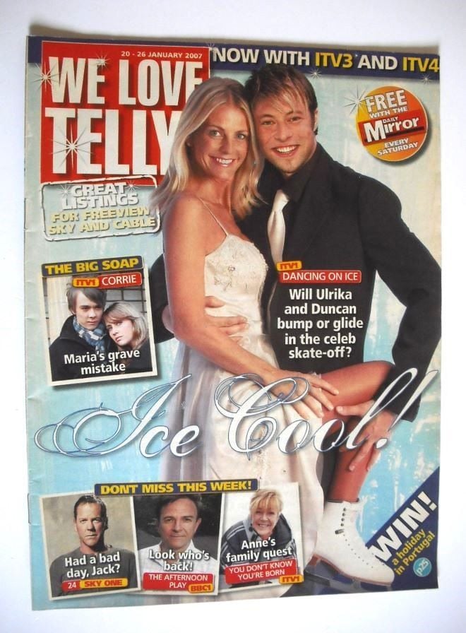 We Love Telly magazine - Duncan James & Ulrika Jonsson cover (20-26 January 2007)