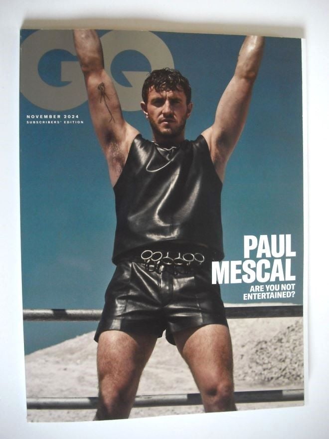 British GQ magazine - November 2024 - Paul Mescal cover (Subscriber's Issue)