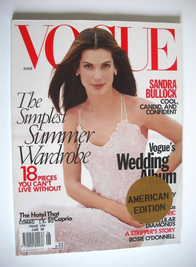 <!--1998-06-->US Vogue magazine - June 1998 - Sandra Bullock cover