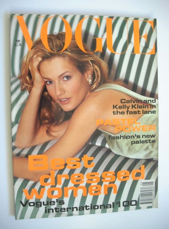 British Vogue magazine - May 1994 - Karen Mulder cover