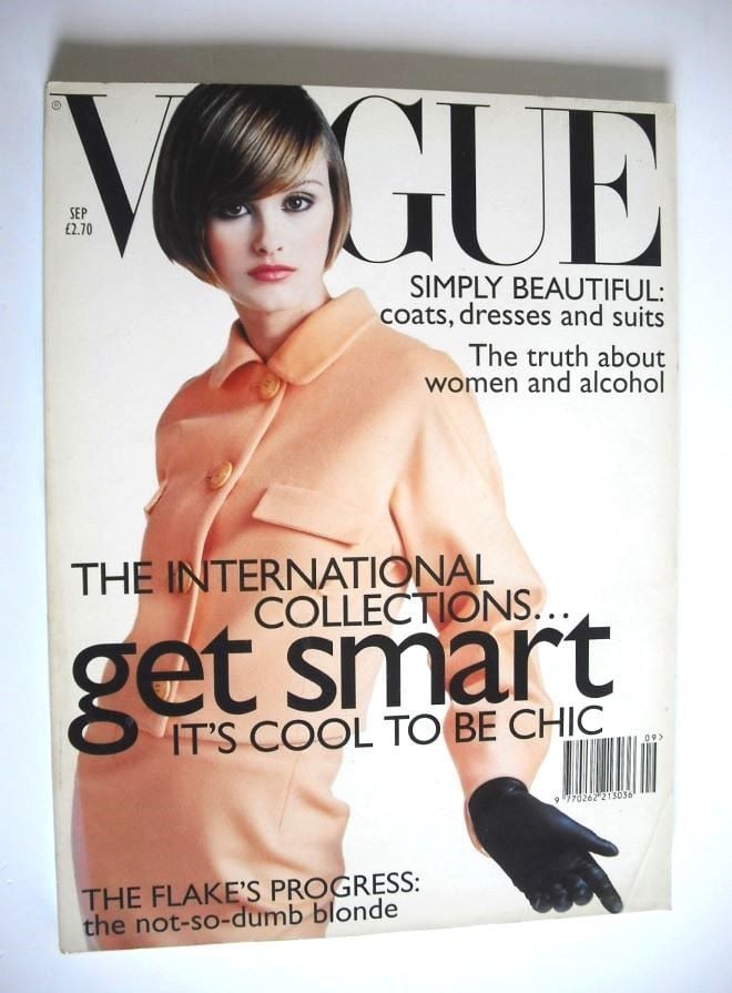 British Vogue magazine - September 1995 - Trish Goff cover