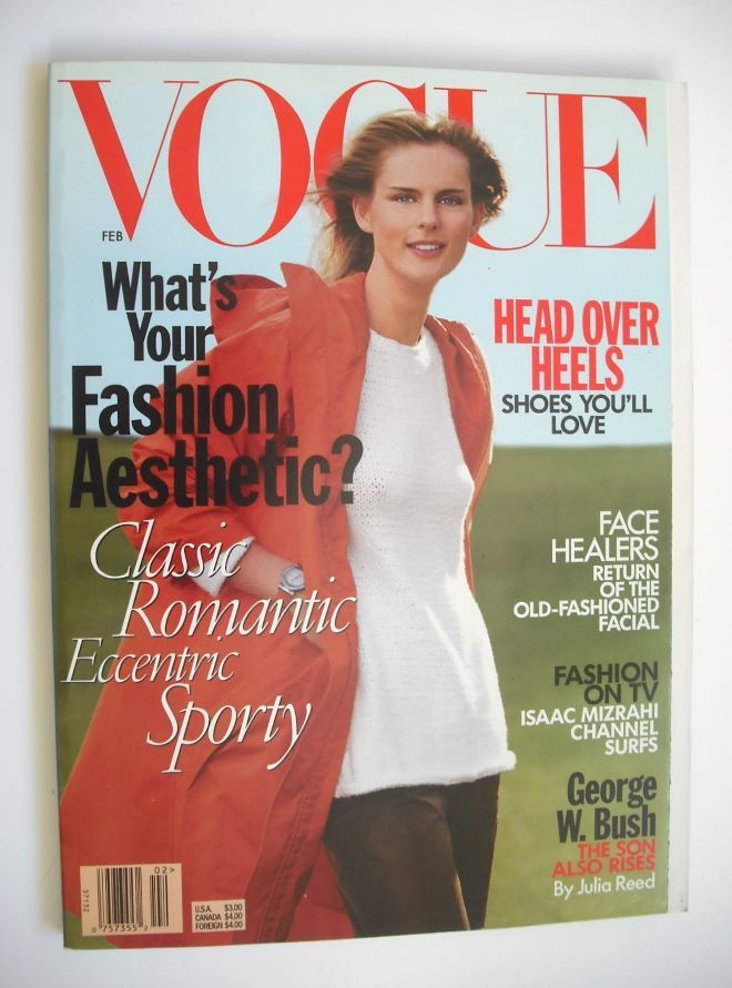 US Vogue magazine - February 1999 - Stella Tennant cover