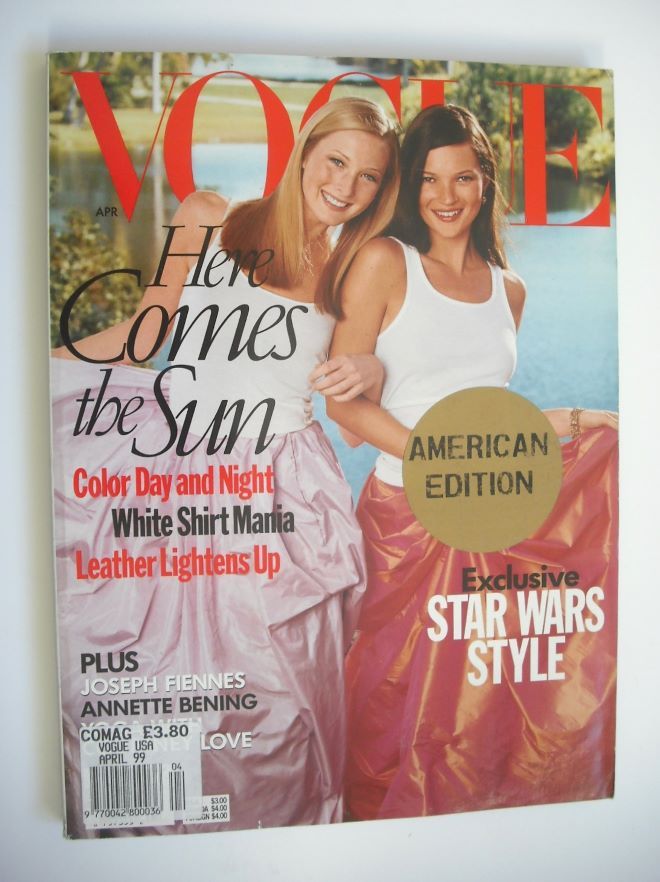 <!--1999-04-->US Vogue magazine - April 1999 - Kate Moss and Maggie Rizer c