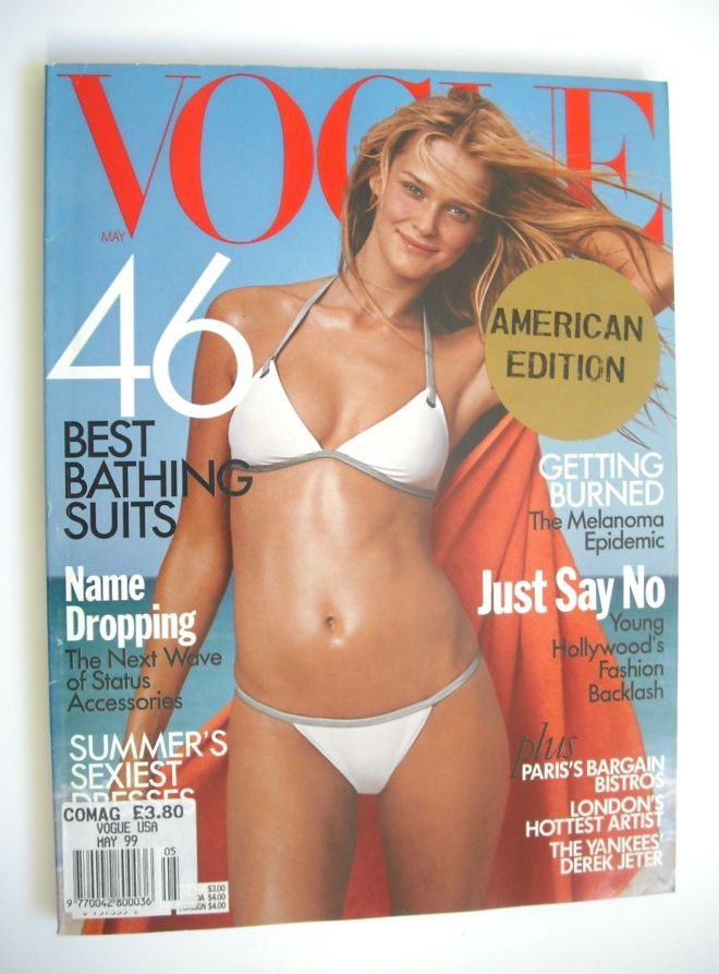 US Vogue magazine - May 1999 - Carmen Kass cover