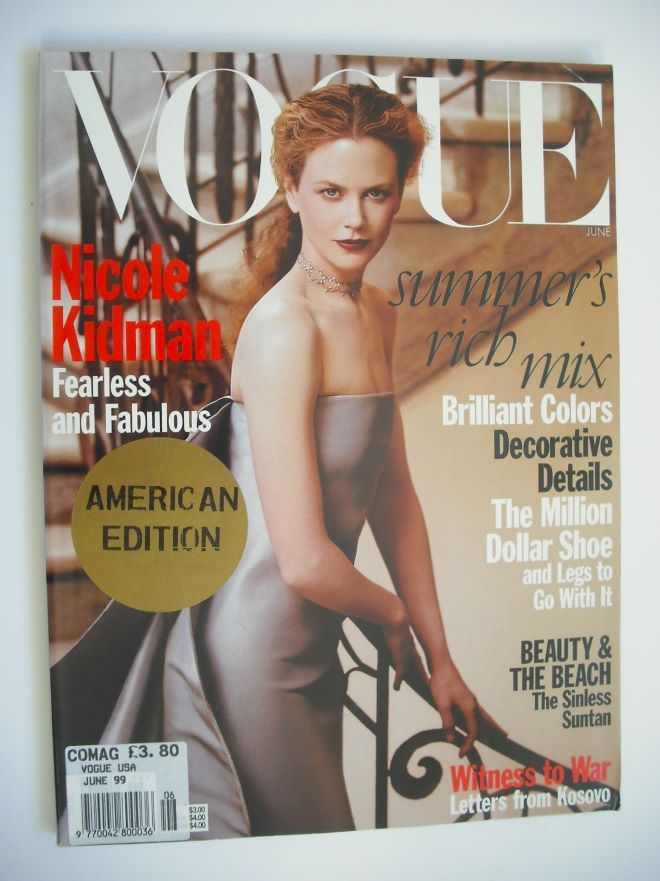 US Vogue magazine - June 1999 - Nicole Kidman cover
