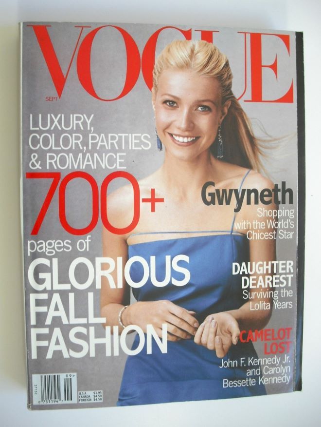 US Vogue magazine - September 1999 - Gwyneth Paltrow cover
