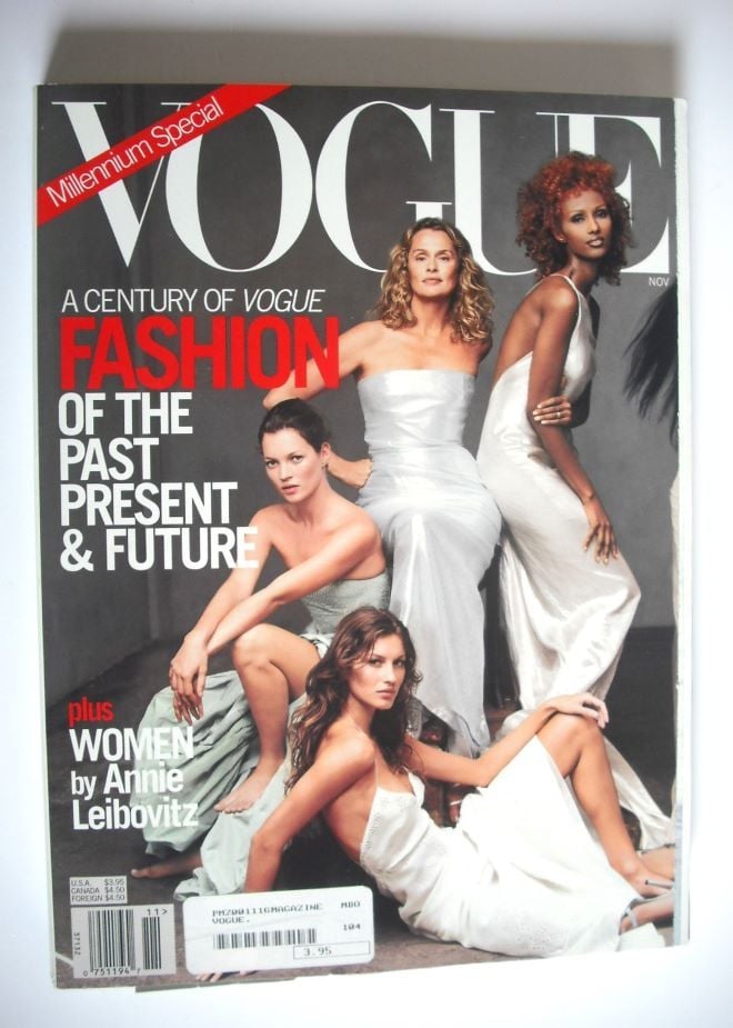 US Vogue magazine - November 1999 - A Century Of Vogue Fashion cover