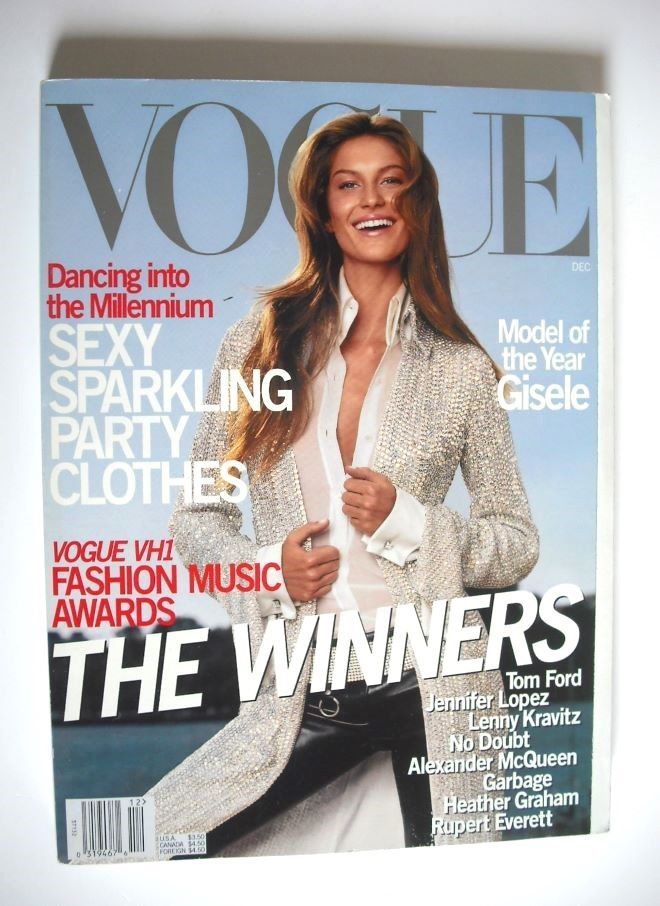 US Vogue magazine - December 1999 - Gisele Bundchen cover