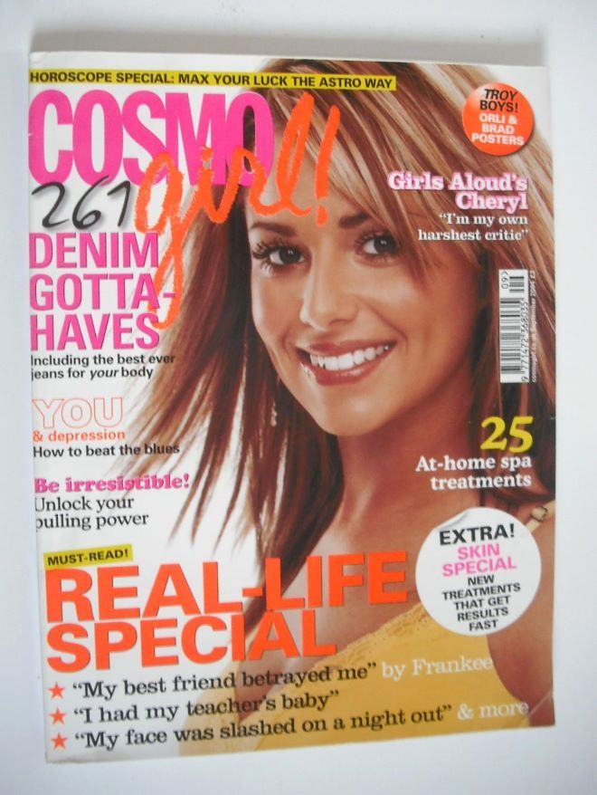 Cosmo Girl magazine - Cheryl Tweedy cover (September 2004 - UK Edition)