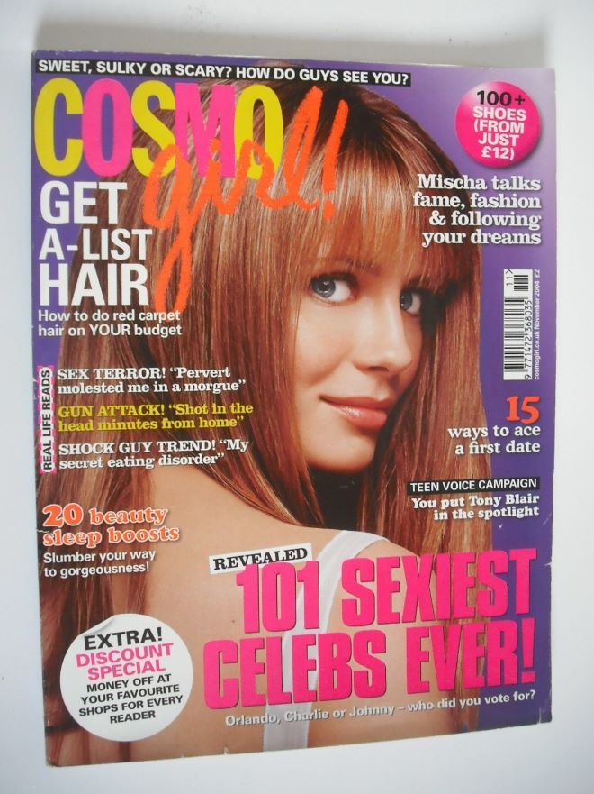 Cosmo Girl magazine - Mischa Barton cover (November 2004 - UK Edition)