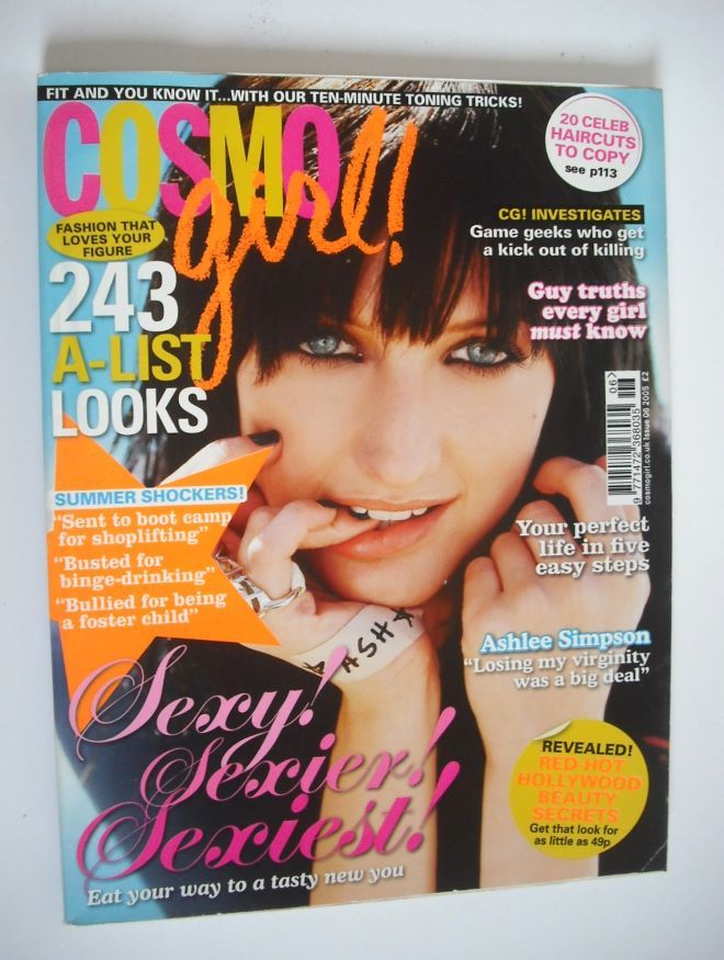 Cosmo Girl magazine - Ashlee Simpson cover (A-List Issue 2005 - UK Edition)